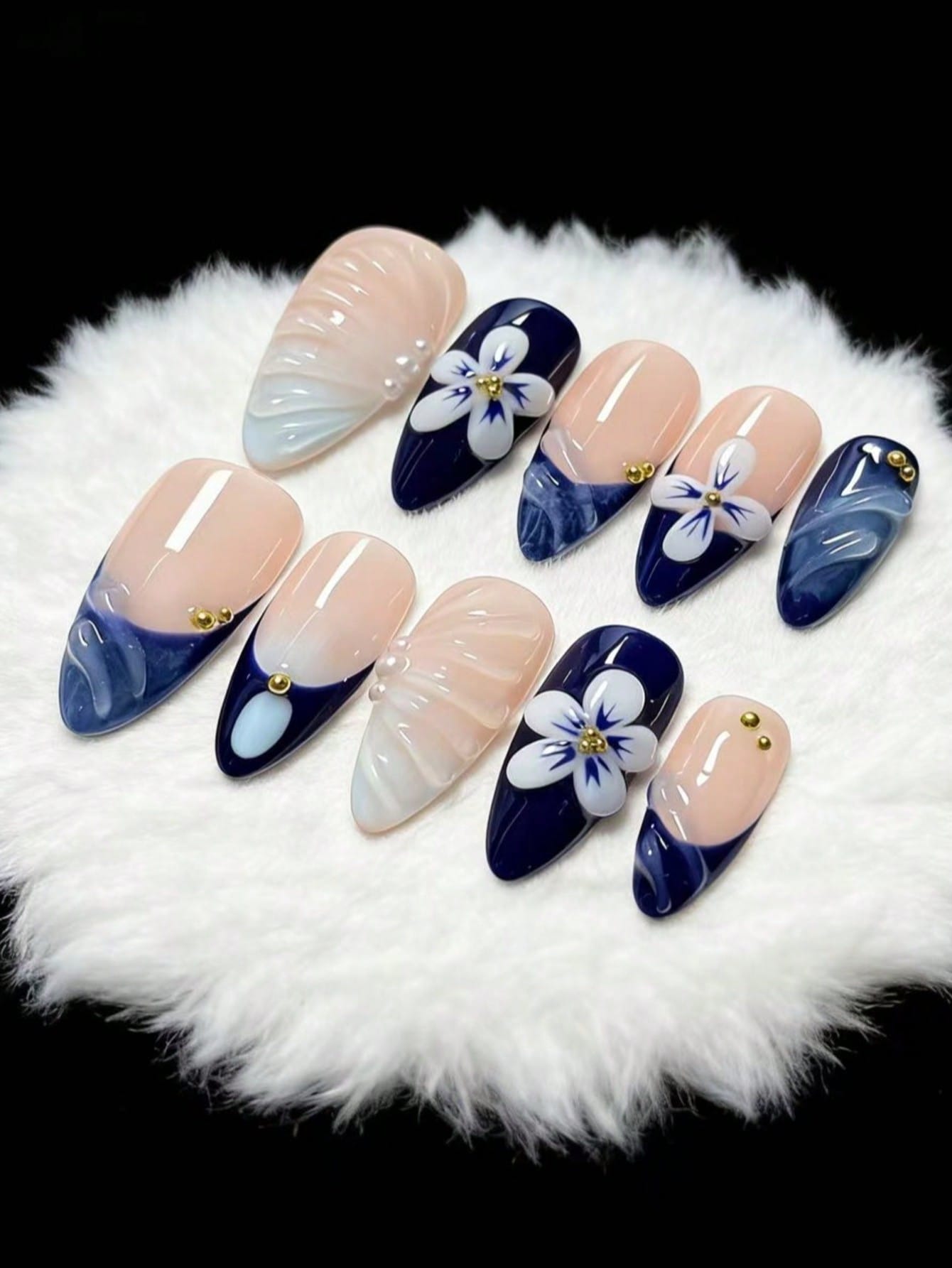 مجموعة من 10 قطع من فن الأظافر - مراجعة Nail Art French Nails وسعره