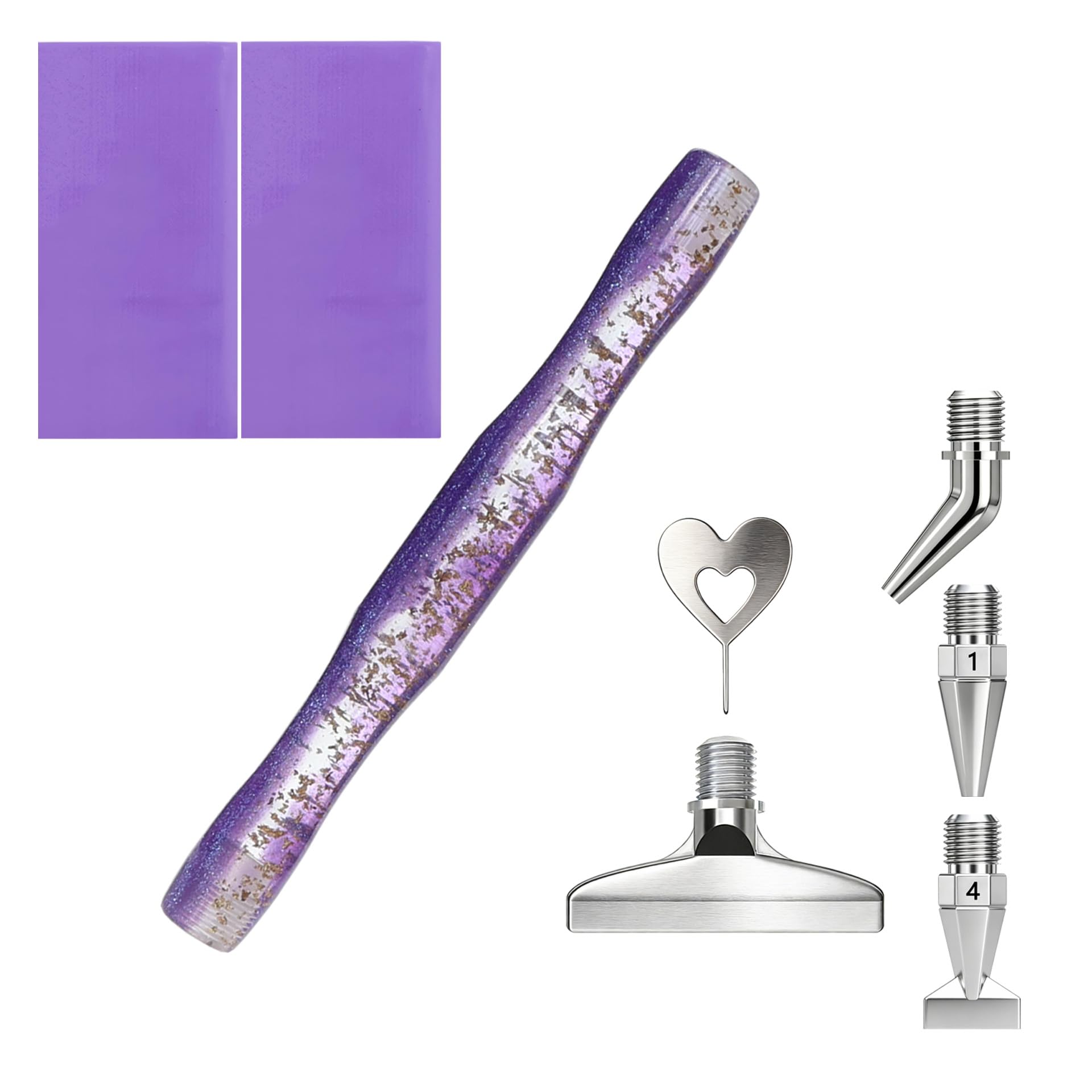 Nail Art Dotting Tool - قلم فني للرسم بالألماس، ذو طرف