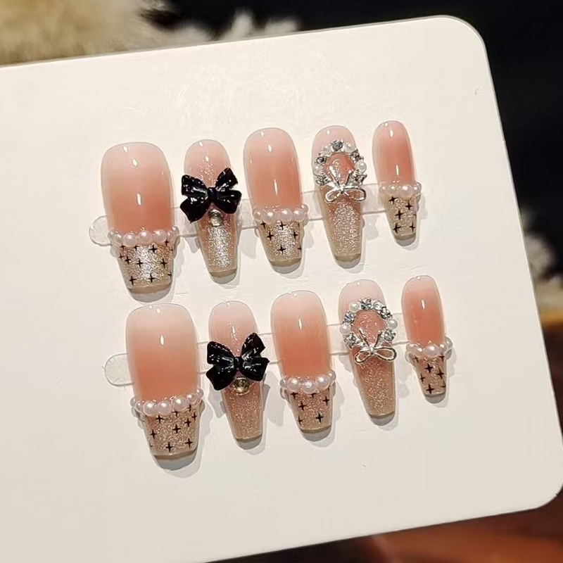 10 قطع من الأظافر الاصطناعية ا - مراجعة Nail Art French Nails وسعره