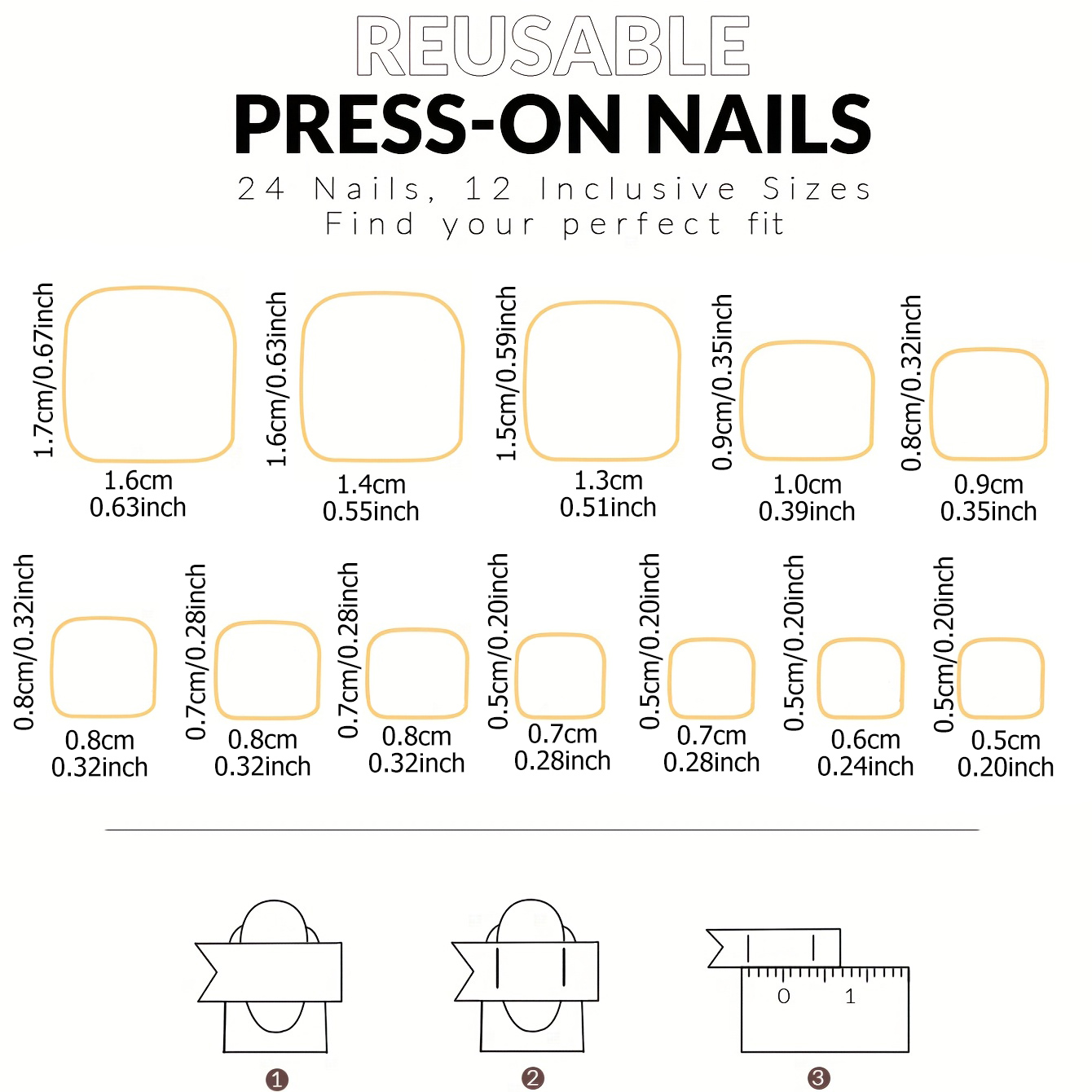 أظافر صناعية كلاسيكية بيضاء بح - مراجعة Nail Art French Nails وسعره