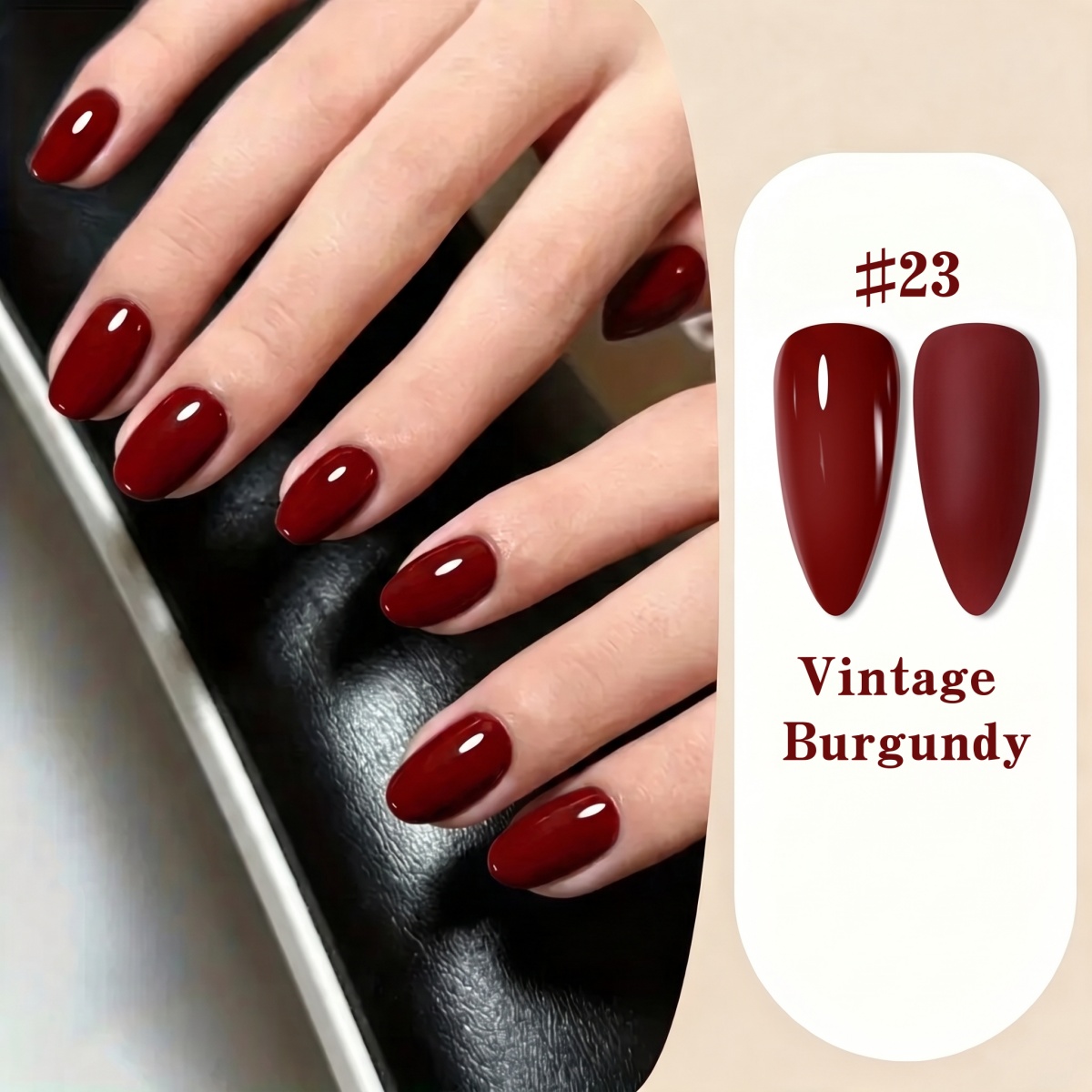 مجموعة جل طلاء الأظافر ثنائية  - مراجعة Nail Art Red Wine وسعره