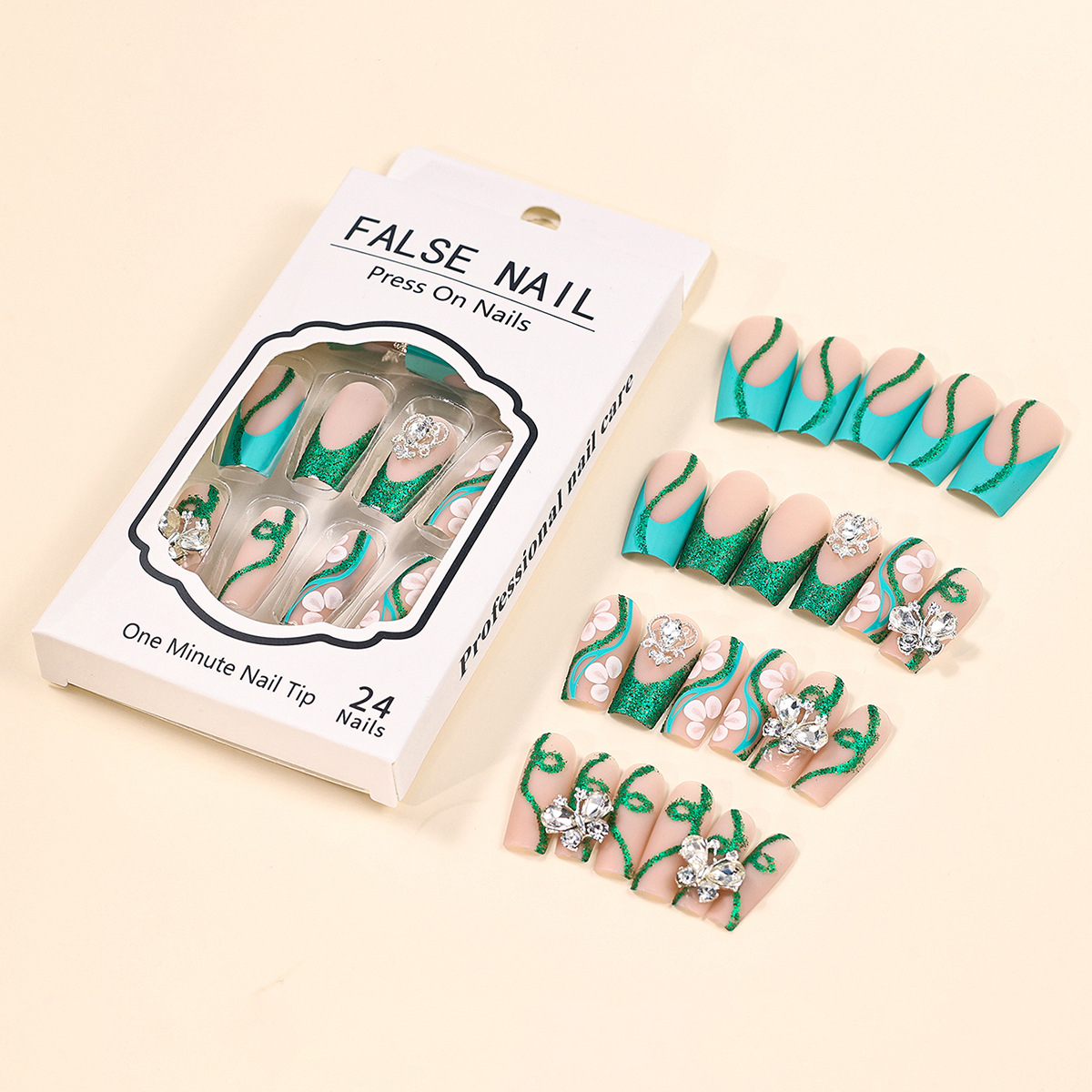 تابوت طويل يضغط على الأظافر ،  - مراجعة Nail Art French Nails وسعره
