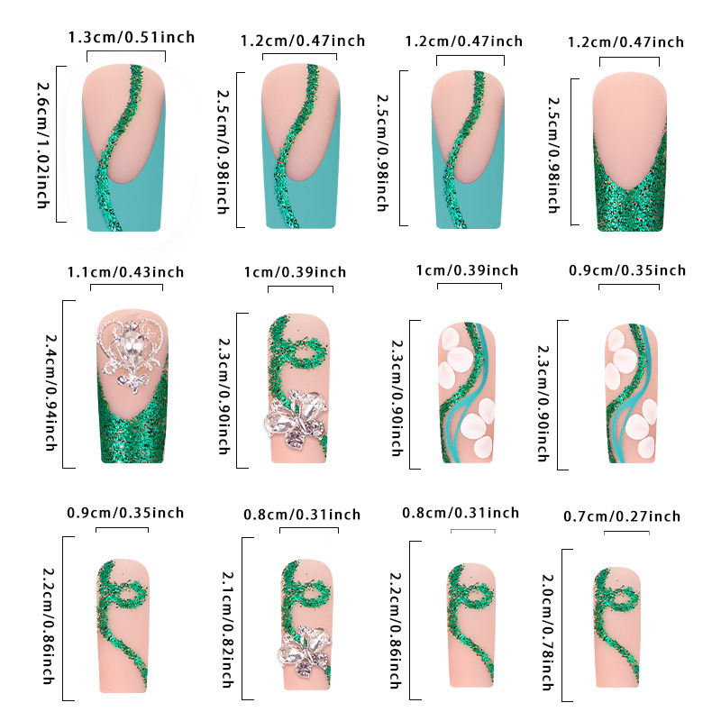 تابوت طويل يضغط على الأظافر ،  - مراجعة Nail Art French Nails وسعره