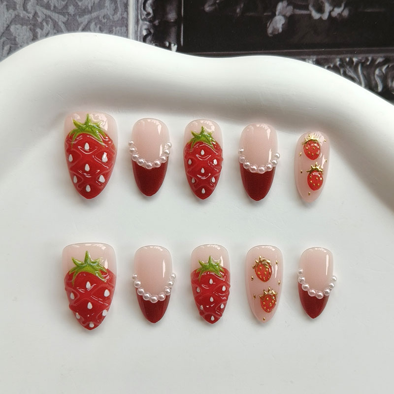10 قطع من أظافر النساء الفرنسي - مراجعة Nail Art French Nails وسعره