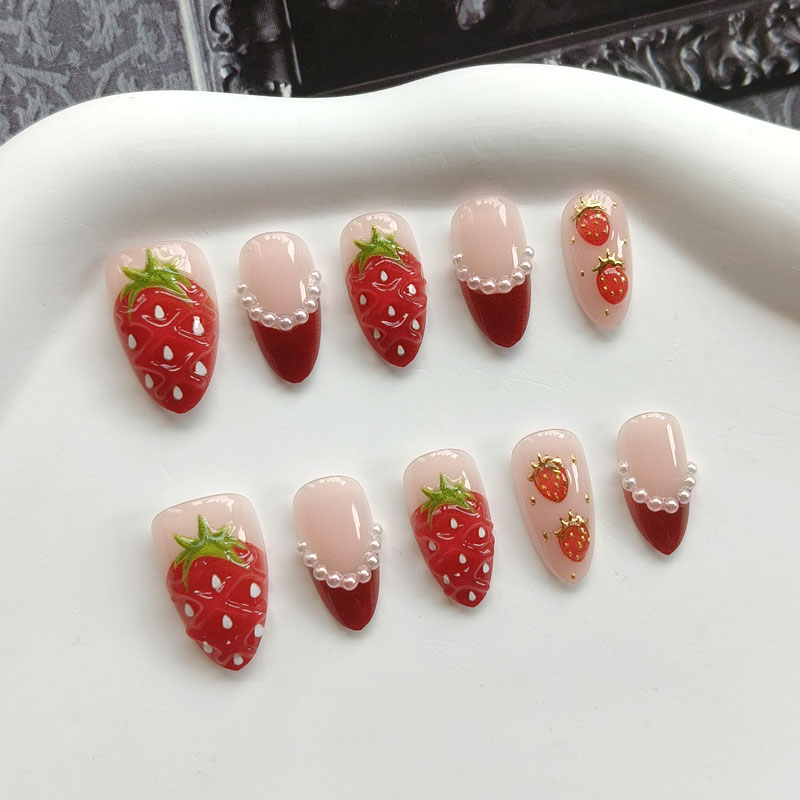 10 قطع من أظافر النساء الفرنسي - مراجعة Nail Art French Nails وسعره
