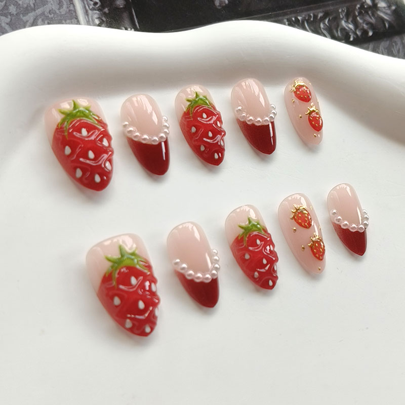 10 قطع من أظافر النساء الفرنسي - مراجعة Nail Art French Nails وسعره