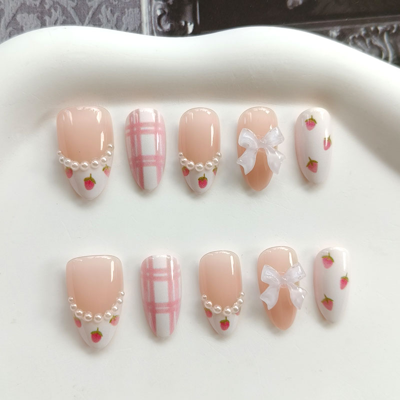 10 قطع من أظافر النساء الفرنسي - مراجعة Nail Art French Nails وسعره