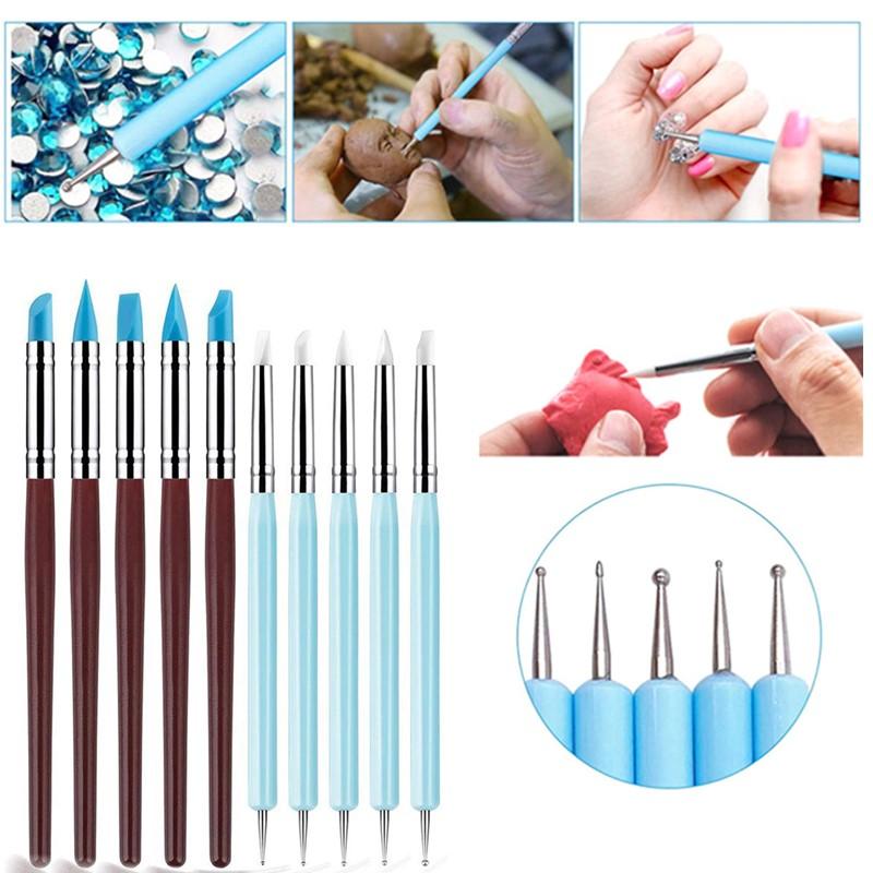 1/10/15 قطعة قلم سيليكون مزدوج - مراجعة Nail Art Dotting Tool وسعره