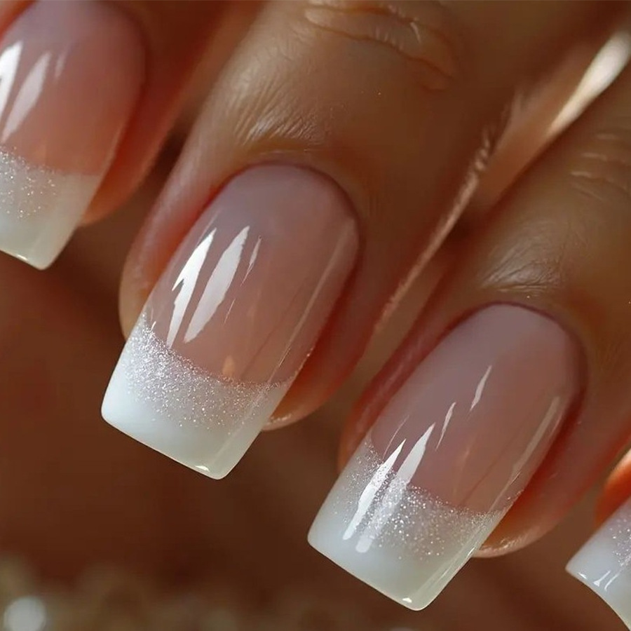 24 قطعة/مجموعة أظافر صناعية مت - مراجعة Nail Art French Nails وسعره
