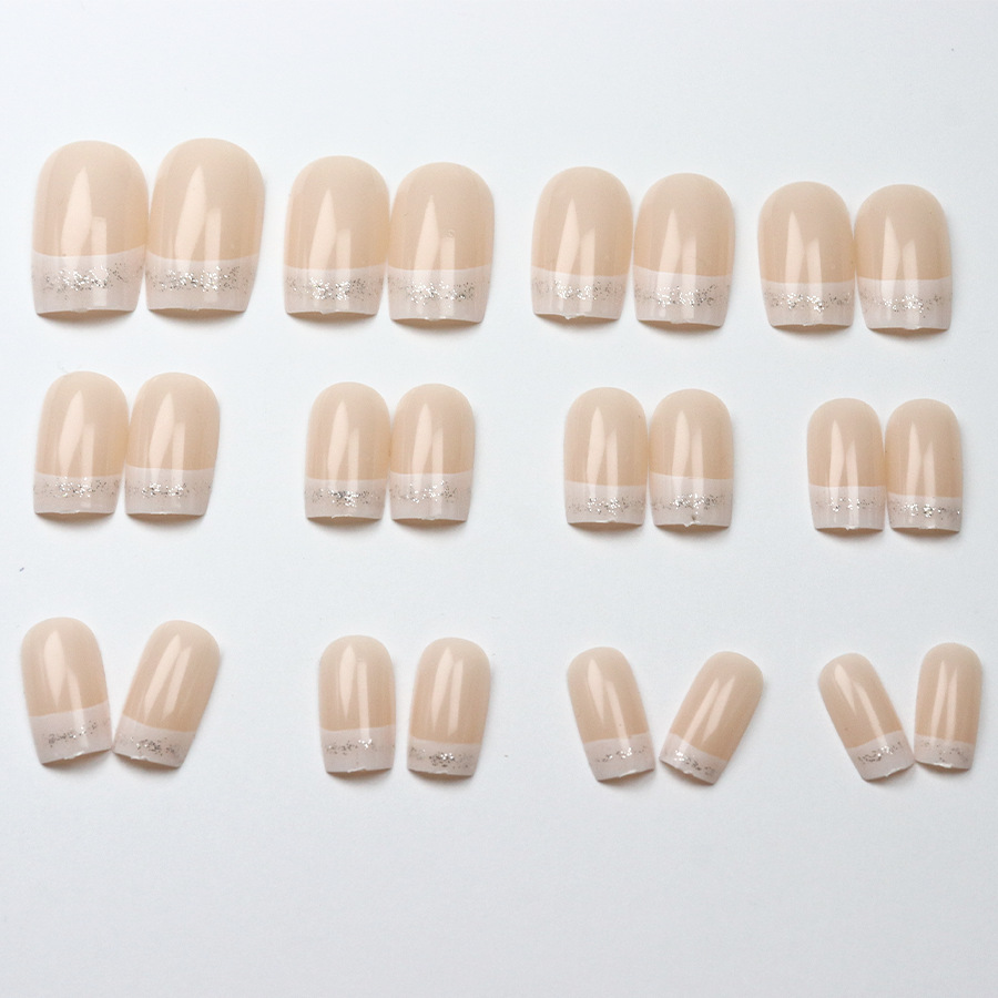 24 قطعة/مجموعة أظافر صناعية مت - مراجعة Nail Art French Nails وسعره