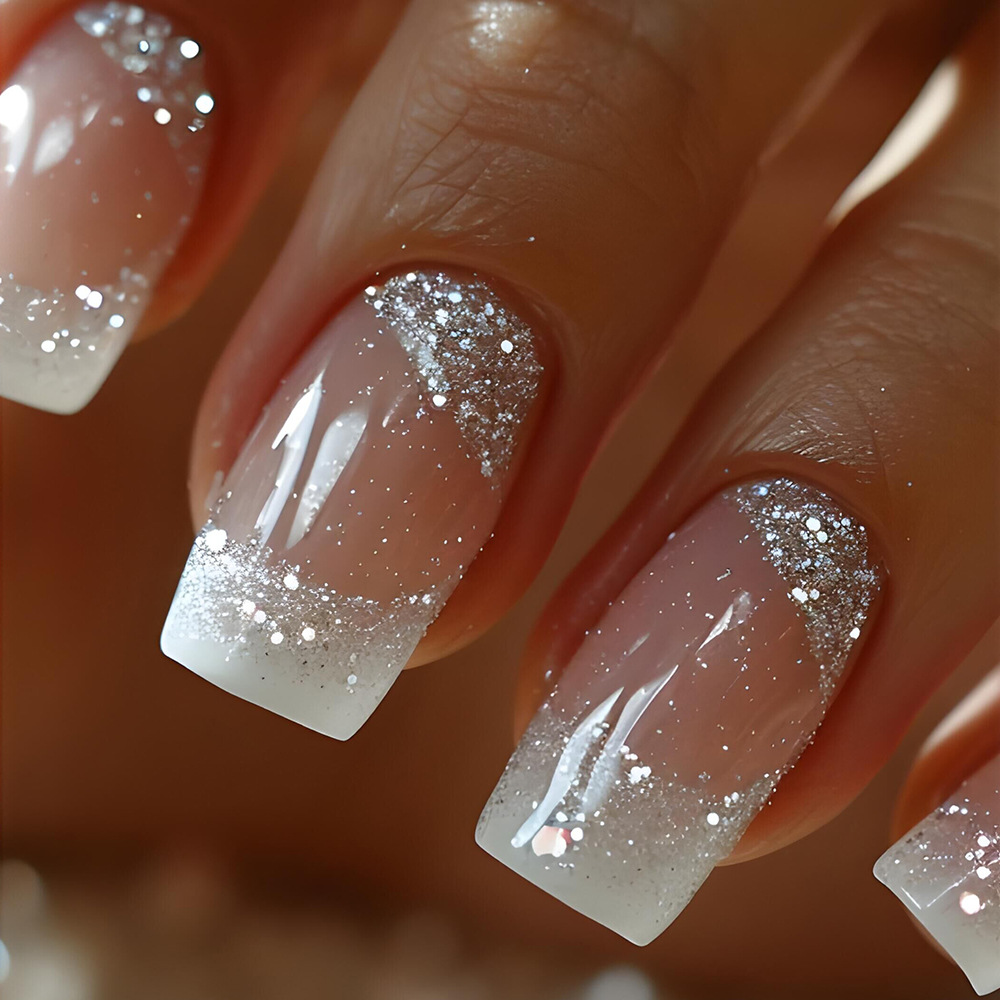 24 قطعة/مجموعة أظافر صناعية مت - مراجعة Nail Art French Nails وسعره