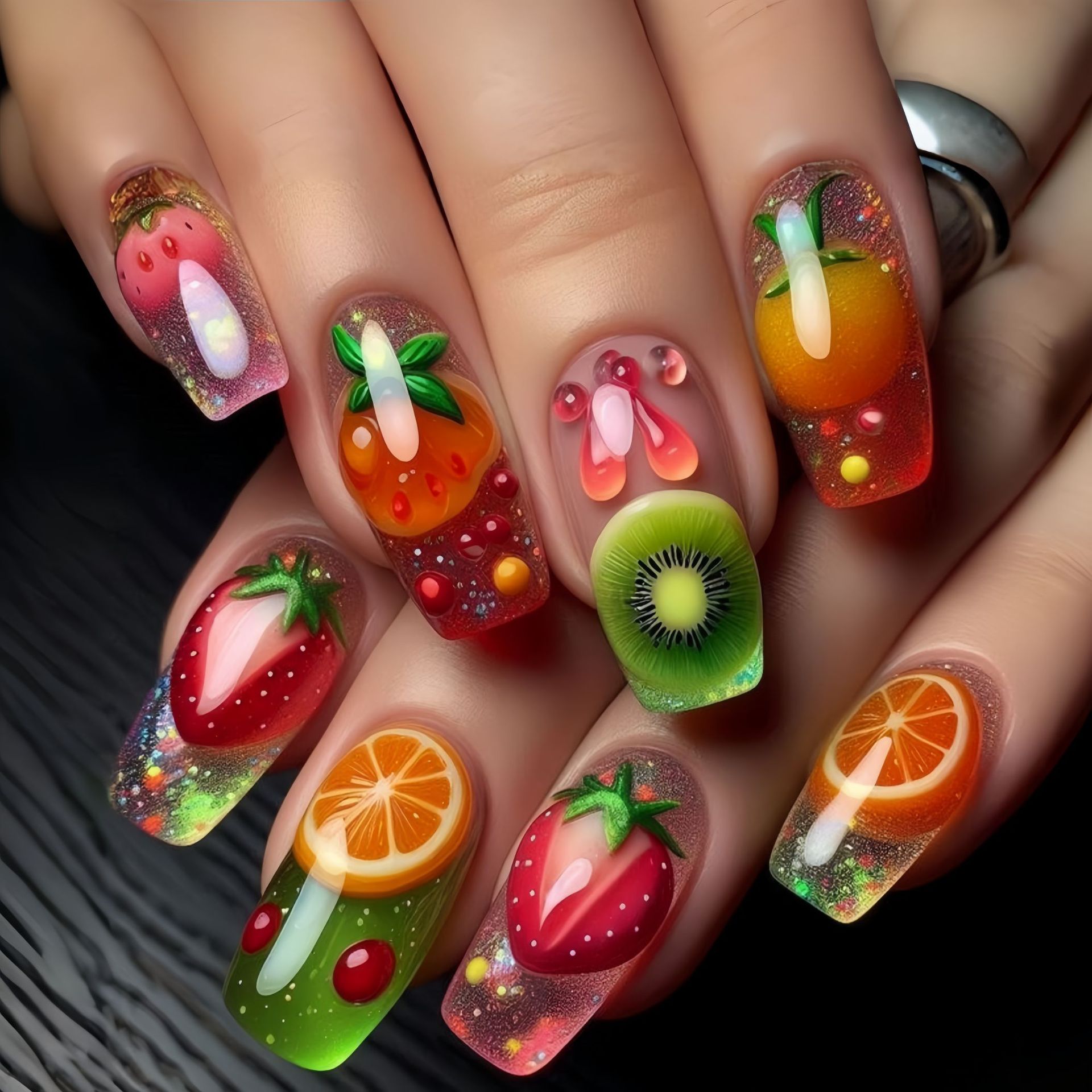 أظافر صناعية متوسطة الطول للنس - مراجعة Nail Art Red Wine وسعره