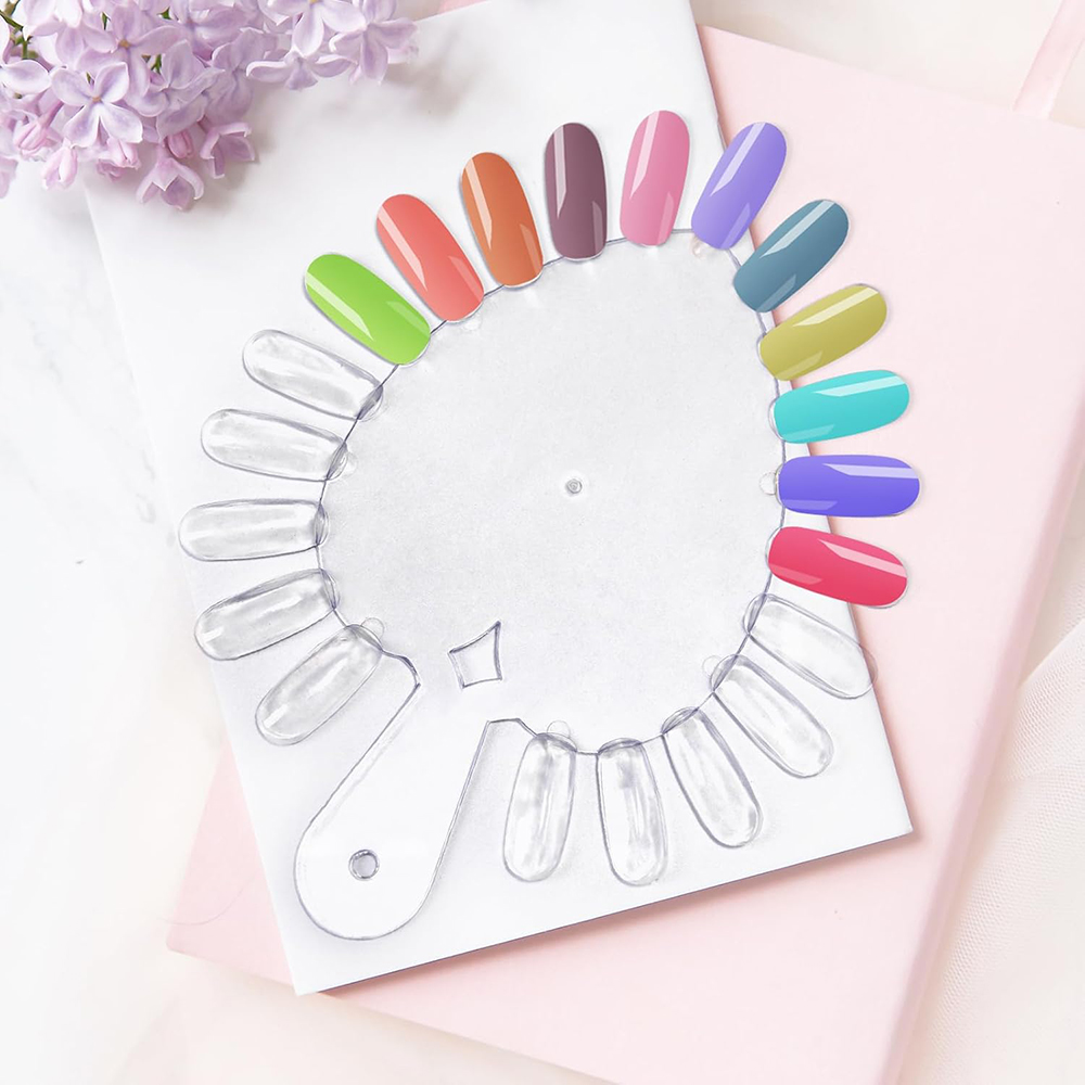 10 قطع من بطاقات عرض ألوان الأ - مراجعة Nail Art Navy وسعره