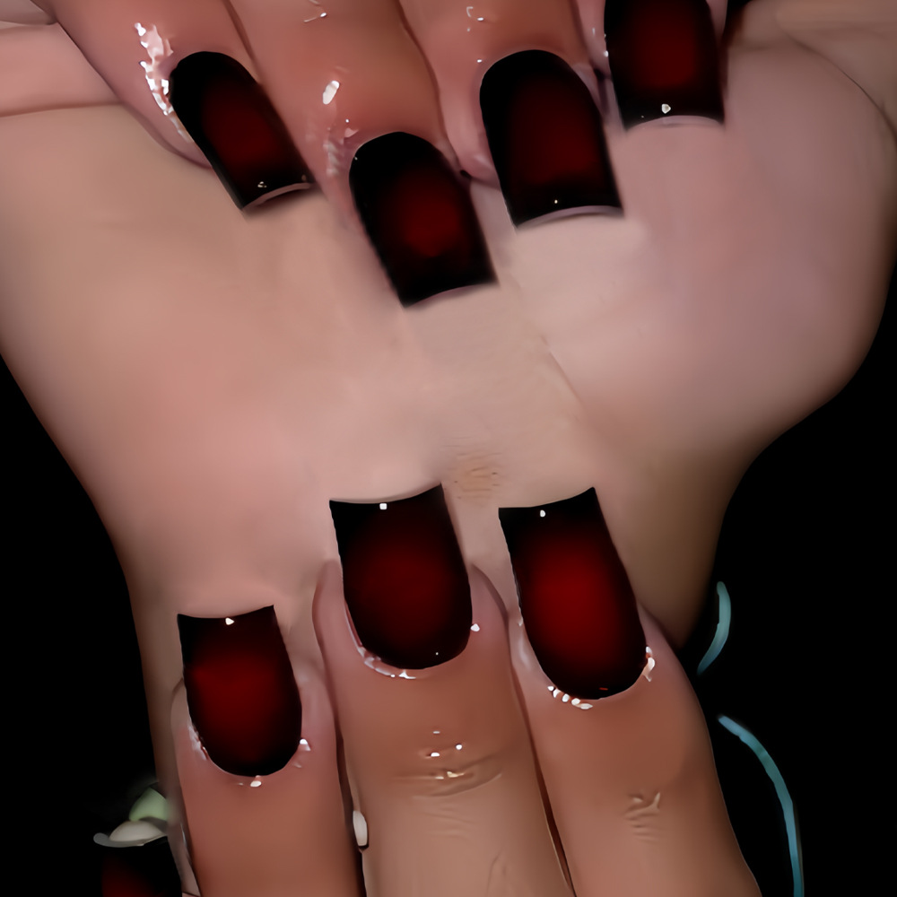أظافر صناعية قصيرة مربعة الشكل - مراجعة Nail Art French Nails وسعره