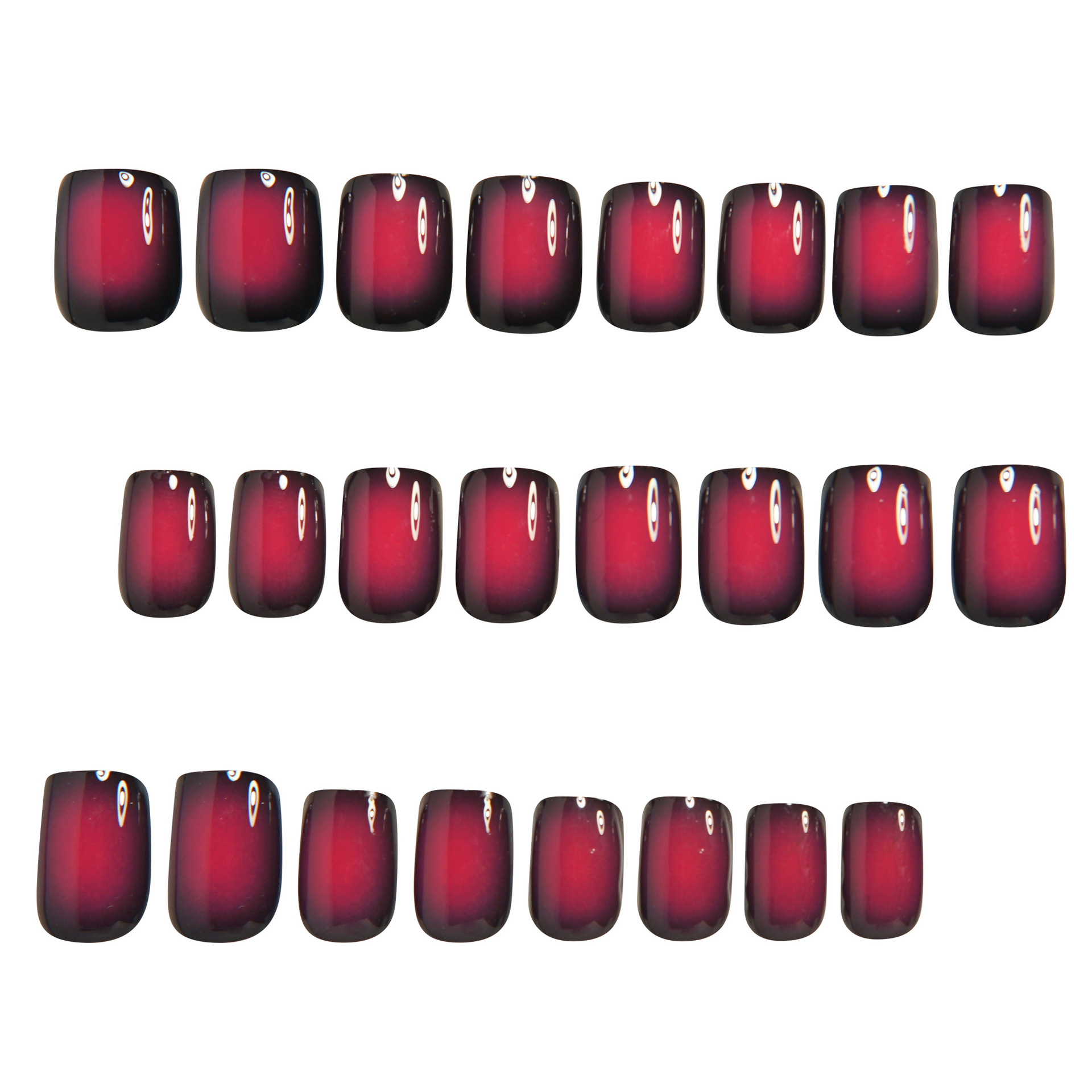 أظافر صناعية قصيرة مربعة الشكل - مراجعة Nail Art French Nails وسعره