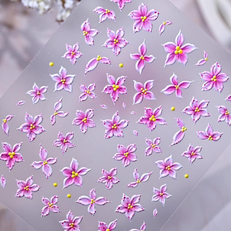 ملصقات فنية للأظافر بتصميم زهر - مراجعة Nail Art Ombre Pink وسعره