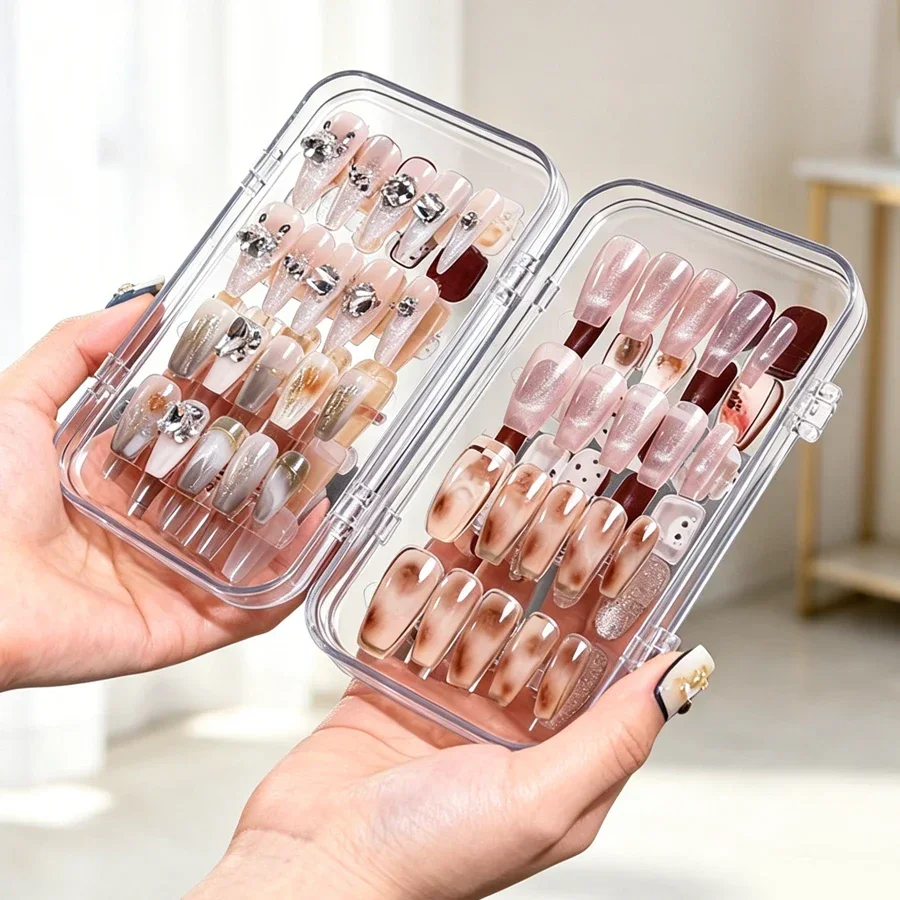 صندوق تخزين شفاف قابل للطي لأظ - مراجعة Nail Art Navy وسعره