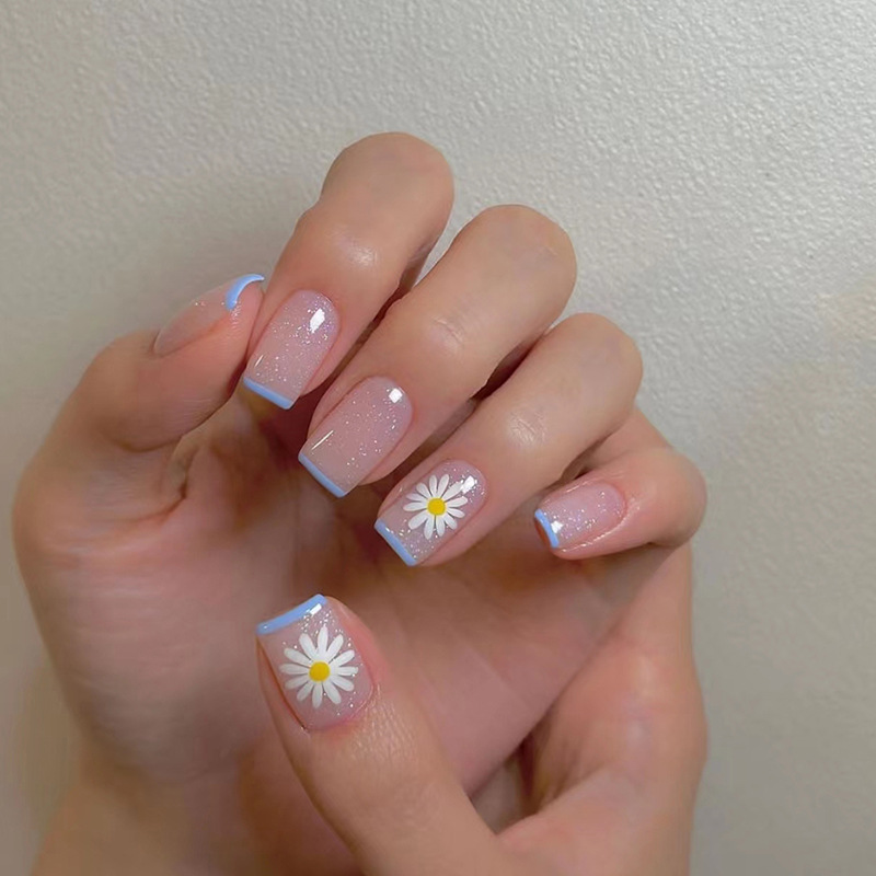 24 قطعة/مجموعة أظافر صناعية قص - مراجعة Nail Art French Nails وسعره