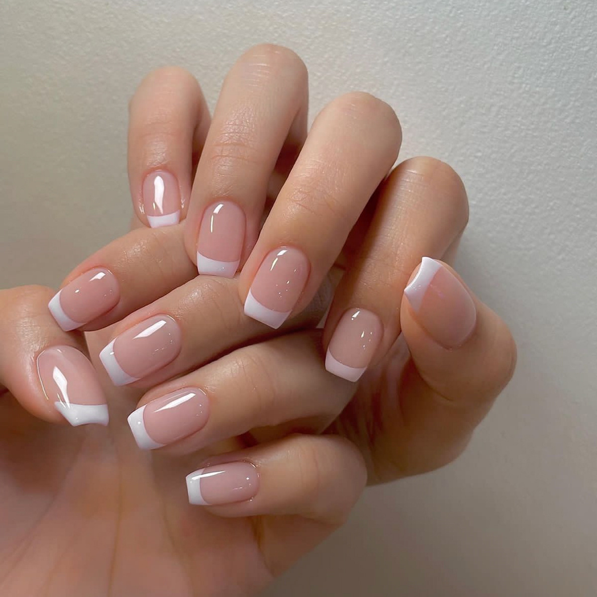 24 قطعة/مجموعة أظافر صناعية قص - مراجعة Nail Art French Nails وسعره