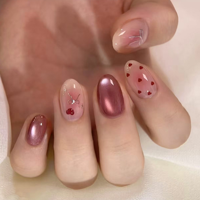 24 قطعة من الأظافر الاصطناعية  - مراجعة Nail Art Red Wine وسعره